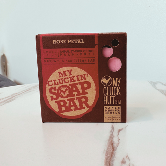 My Cluck Hut Rose Petal Soap Bar
